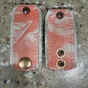 Spark’l coral Shibori Apple Watch band.